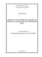 Nghiên cứu, phát triển một cảm biến đo biến dạng ứng dụng cho các thiết bị mặc được 