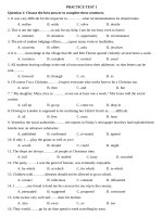 PRACTICE TEST 1 đánh giá năng lực tiếng anh