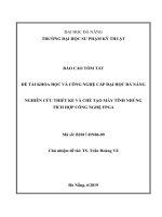 Nghiên cứu thiết kế và chế tạo máy tính nhúng tích hợp công nghệ FPGA 