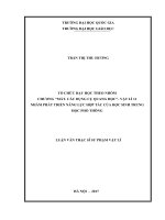 Tổ chức dạy học theo nhóm chương “mắt  các dụng cụ quang học”, vật lý 11 nhằm phát triển năng lực hợp tác của học sinh trung học phổ thông 
