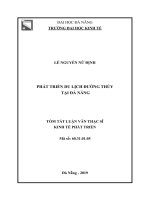 Phát triển du lịch đường thủy tại Đà Nẵng