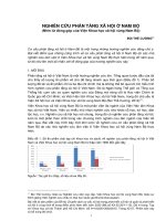 Nghiên cứu phân tầng xã hội ở nam bộ (nhìn từ đóng góp của viện khoa học xã hội vùng nam bộ) 