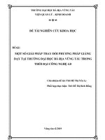 Một số giải pháp thay đổi phương pháp giảng dạy tại trường đại học bà rịa   vũng tàu trong thời đại công nghệ 4 
