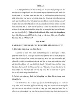 Phân tích đặc điểm các biện pháp bảo đảm đầu tư theo luật đầu tư năm 2014 và cho ví dụ về việc thực hiện các biện pháp bảo đảm đầu tư ở Việt Nam