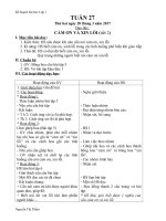 Giáo án lớp 1 tuần 27 năm học 2019 2020  