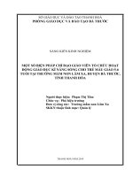 Một số giải pháp chỉ đạo tổ chức hoạt động giáo dục kĩ năng sống cho trẻ 5 6 tuổi tại trường mầm non lâm xa, huyện bá thước, tỉnh thanh hó 