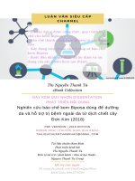 Nghiên cứu bào chế kem biposa dùng để dưỡng da và hỗ trợ trị bệnh ngoài da từ dịch chiết cây đơn kim (2018) 