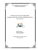 SKKN rèn kĩ NĂNG GIẢI TOÁN điển HÌNH 