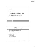 PHÂN TÍCH THỜI GIAN CHO tín HIỆU và hệ THỐNG 