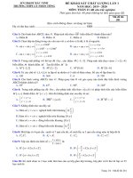 Đề KSCL lần 1 toán 11 năm 2019 – 2020 trường THPT lý nhân tông – bắc ninh