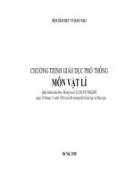 chương trình giáo dục phổ thông môn vật lý phần 2 