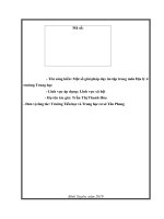 Một số giải pháp dạy ôn tập trong môn địa lý ở trường trung học 