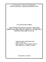 Một số phương pháp tổ chức trò chơi trong dạy học môn tự nhiên và xã hội lớp 3 trường tiểu học xuân lẹ 