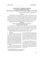 NH HƯỞNG của HORMONE GROWTH và INSULIN GROWTH FACTOR 1 đối với sự TĂNG TRƯỞNG XƯƠNG TRONG NGHIÊN cứu IN VITRO 