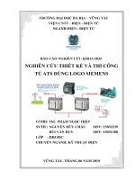 Nghiên cứu thiết kế và thi công tủ ATS dùng LOGO SIEMENS 