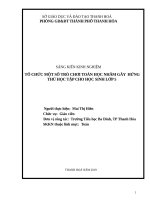 Tổ chức một số trò chơi toán học nhằm gây hứng thú học tập cho học sinh lớp 5 