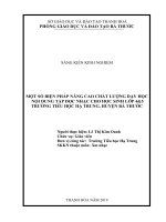 Một số biện pháp nâng cao chất lượng dạy học nội dung tập đọc nhạc cho học sinh lớp 4,5 trường TH hạ trung 