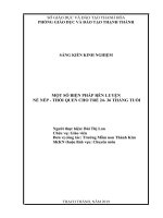 MỘT số BIỆN PHÁP rèn LUYỆN nề nếp   THÓI QUEN CHO TRẺ 24  36 THÁNG TUỔI 