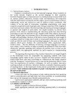 Some methods help students in grade 5 develop their speaking skill the most productively 