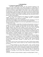 Using techniques in english teaching proceduces  