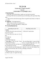 Giáo án lớp 1 tuần 28 năm học 2019 2020  