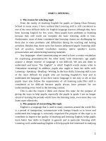 Some ways to practies listening skill for pupils in grade 3b and 3d op quang chau primary school 