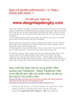 Phần mềm quảng cáo Faceboo MASS FACEBOOK ADS