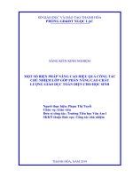 Một số biện pháp nâng cao hiệu quả công tác chủ nhiệm lớp góp phần nâng cao chất lượng giáo dục toàn diện cho học sinh