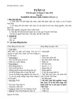 Giáo án lớp 1 tuần 12 năm học 2019 2020  