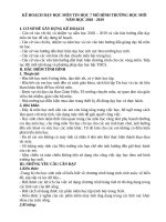 KẾ HOẠCH dạy học môn TIN học 7 mô HÌNH TRƯỜNG học mới