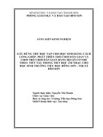 Gây hứng thú học tập cho học sinh bằng cách lồng ghép phát triển trò chơi dân gian và chơi trò chơi dân gian bằng bộ gõ cơ thể theo tiết tấu trong tiết âm nhac  