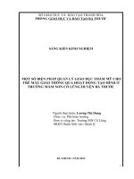 Kinh nghiệm quản lí giáo dục thẩm mĩ cho trẻ mẫu giáo thông qua hoạt động tạo hình ở trường mầm non cổ lũng huyện bá thước 