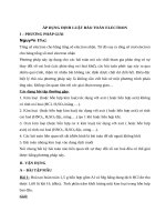 ÁP DỤNG ĐỊNH LUẬT bảo TOÀN ELECTRON 