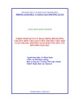 5 biện pháp quản lý hoạt động bồi dưỡng chuyên môn cho giáo viên trường tiểu học luận thành, thường xuân đáp ứng yêu cầu đổi mới giáo dục 