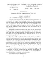 PHƯƠNG ÁN Phòng cháy chữa cháy rừng mùa khô năm 2016 – 2017