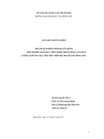 MỘT số GIẢI PHÁP CHỈ đạo xây DỰNG môi TRƯỜNG GIÁO dục THÂN THIỆN NHẰM NÂNG CAO CHẤT LƯỢNG GIÁO dục bậc TIỂU học TRÊN địa bàn HUYỆN ĐÔNG sơn 