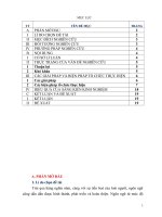 Một số biện pháp rèn kĩ năng nói và viết cho học sinh lớp 2, trường tiểu học lương sơn 1, huyện thường xuân 