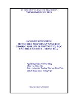 Một số biện pháp rèn kỹ năng đọc cho học sinh lớp 2d trường TH cẩm phú 