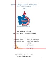 Tiểu luận thực hành tham vấn cơ bản tình huống tham vấn trên các phương tiện thông tin đại chúng về chủ đề tâm lý, tình cảm