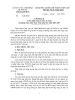 KẾ HOẠCH Triển khai công tác bảo vệ rừng  và phòng cháy chữa cháy rừng mùa khô năm 20162017