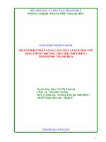 Một số biện pháp nâng cao chất lượng đội ngũ giáo viên ở trường tiểu học điện biên 1, thành phố thanh hóa 