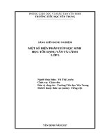 Một số biện pháp giúp học sinh học tốt dạng văn tả cảnh lớp 5 