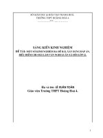 skkn một số KINH NGHIỆM RA đề bài, xây DỰNG đáp án, BIỂU điểm CHO bài làm văn NGHỊ LUẬN xã hội lớp 12