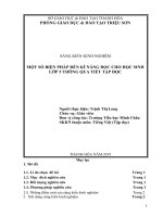 Một số biện pháp rèn kĩ năng đọc cho học sinh lớp 5 thông qua tiết tập đọc 