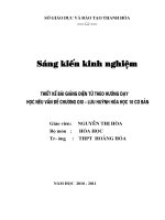 skkn THIẾT kế bài GIẢNG điện tử THEO HƯỚNG dạy học nêu vấn đề CHƯƠNG OXI – lưu HUỲNH hóa học 10 cơ bản 