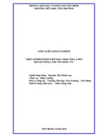 MỘT số BIỆN PHÁP GIÚP học SINH lớp 4, lớp 5 rèn kĩ NĂNG làm văn MIÊU tả 