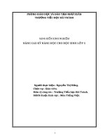 Nâng cao kĩ năng đọc cho học sinh lớp 5 trường tiểu học bãi trành 