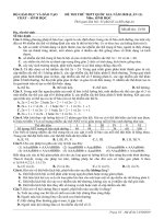 ĐỀ THI THỬ CHẤT SINH học lần 11 đã chuyển đổi 