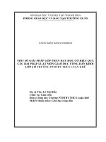 Một số giải pháp góp phần dạy học có hiệu quả các bài pháp luật môn GDCD khối lớp 6 ở trường PTDTBT THCS luận khê 