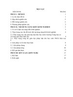 Giáo dục ý thức đạo đức, tôn trọng pháp luật nhằm nâng cao chất lượng giáo dục đạo đức cho học sinh trường THCS thị trấn lang chánh 